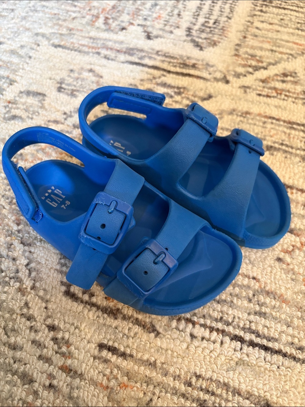 GAP Kids Royal Blue Double Buckle Sandals